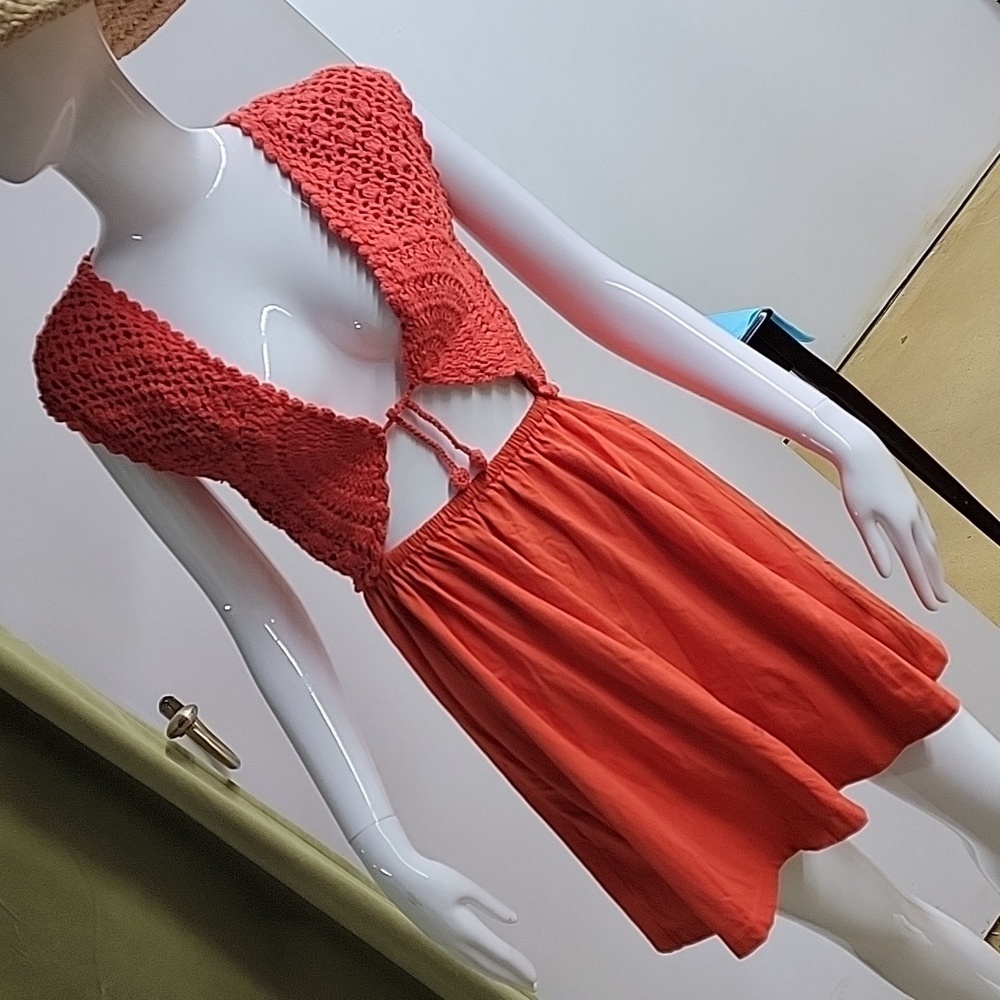 ASOS Designs Crochet Mix Mini Dress Size 4